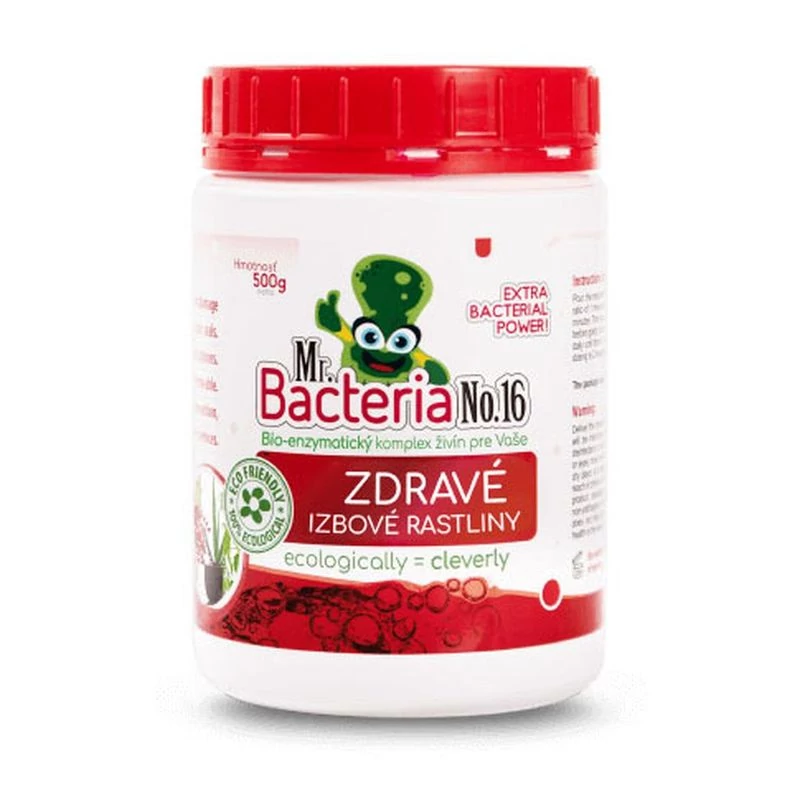 Aktivátor Mr.Bacteria No.16, tápanyagok egészséges szobanövényekhez, 500g