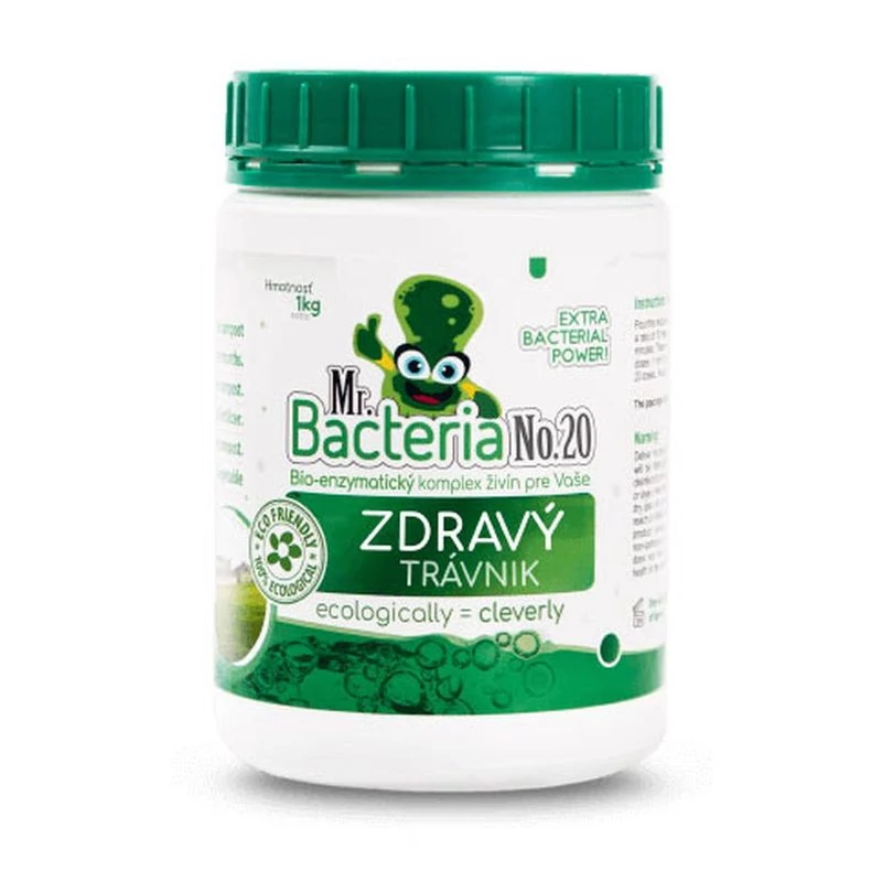 Aktivátor Mr.Bacteria No.20, tápanyagok egészséges gyephez, 1000g