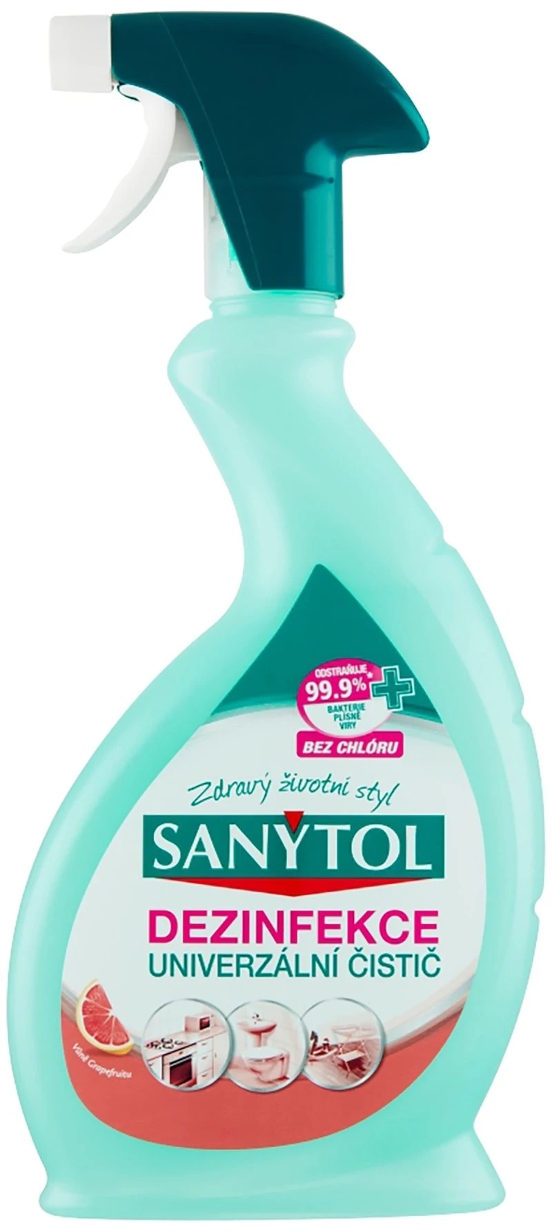 Fertőtlenítő Sanytol, Univerzális tisztító, grapefruit, szórófejes 500 ml