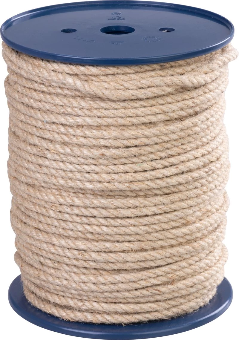 Kötél Strend Pro Premium, jutából, természetes, zsinór, 6 mm, sodrott, H-100 m