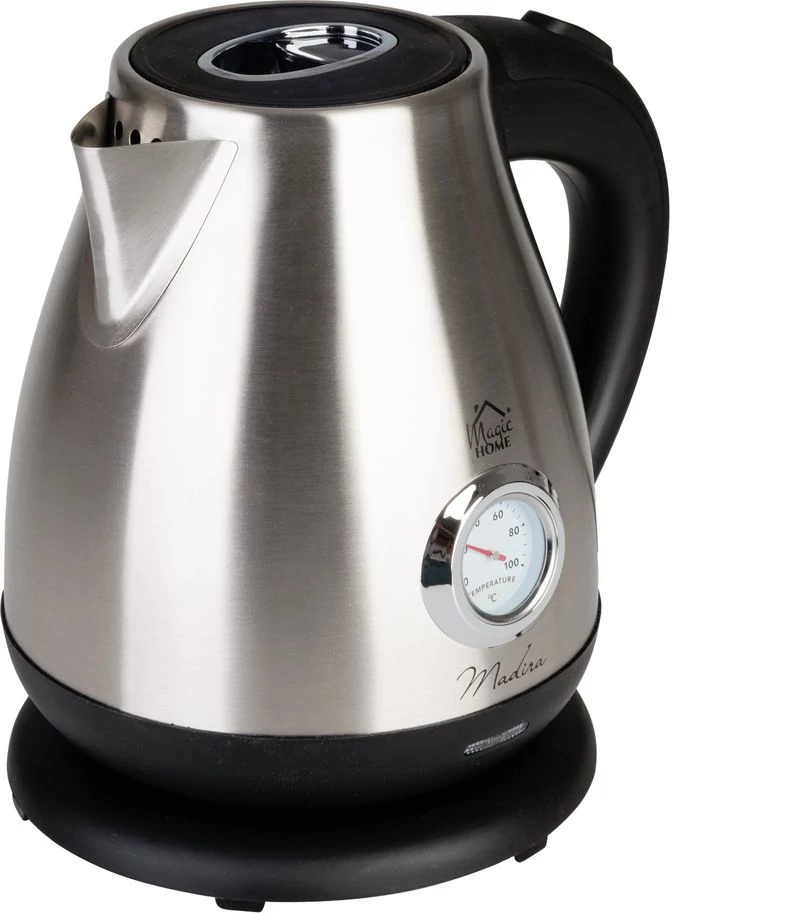 Vízforraló MagicHome Madira, 1850-2200 W, 230 V, 50 Hz, 1700 ml, gyorsforraló, hőmérővel