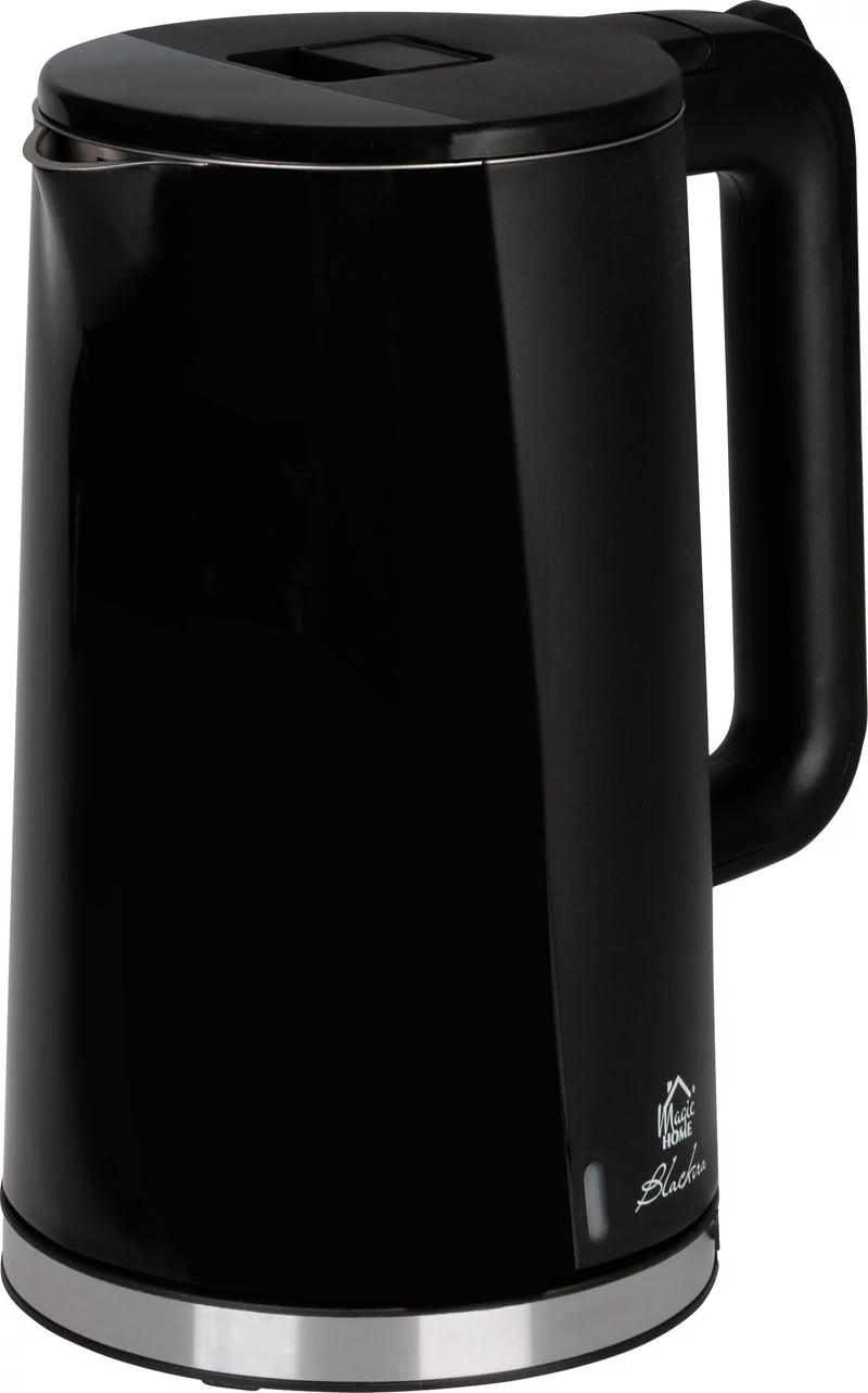 Vízforraló MagicHome Blackira, 1850-2200 W, 230 V, 50 Hz, 1700 ml, gyorsforraló