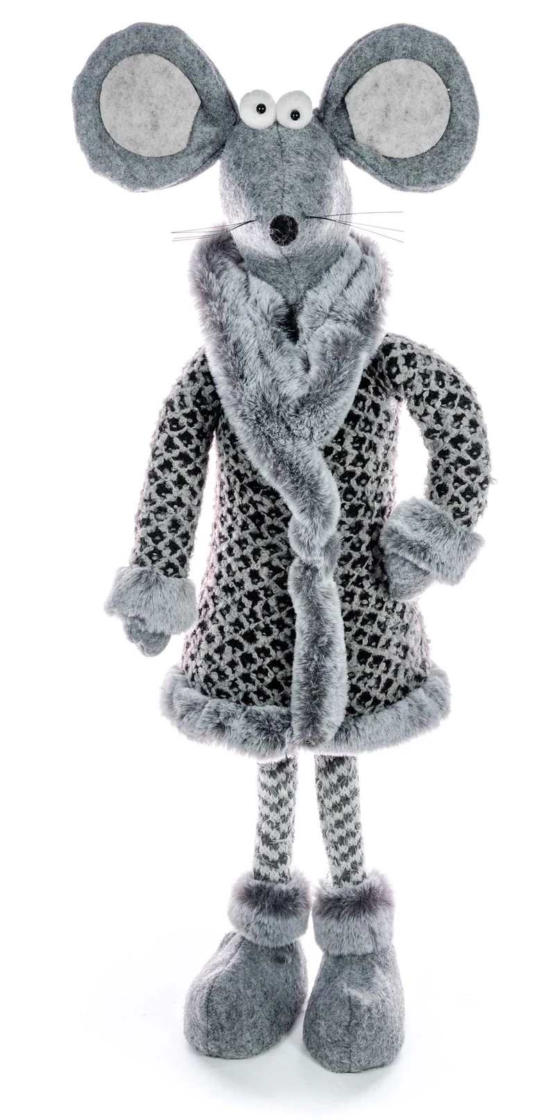 Dekoráció MagicHome Karácsony, álló egerek, 50 cm