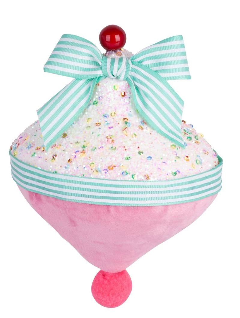 Dekoráció MagicHome Karácsony Candy Line, rózsaszín, függő, 13x15 cm