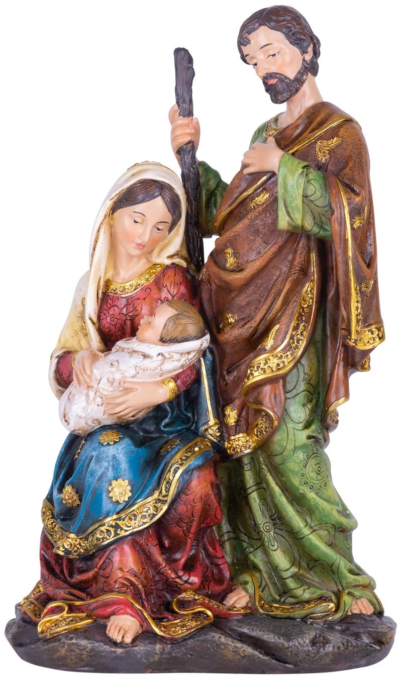 Dekoráció MagicHome Karácsony, Szent Család, polirezin, 25 cm
