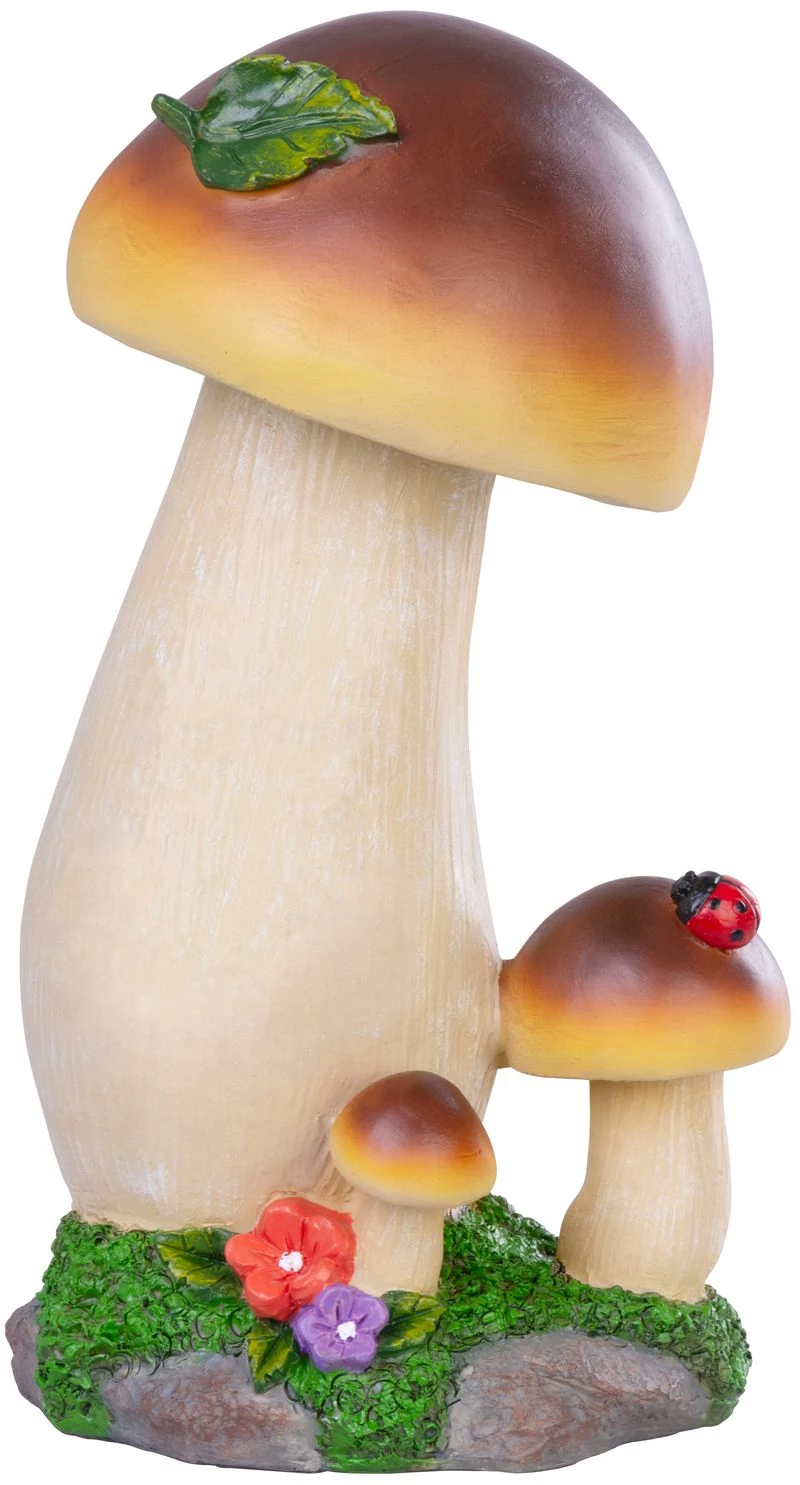 Dekoráció MagicHome, Vargánya, gomba, polirezin, 13,7x11,6x24,7 cm