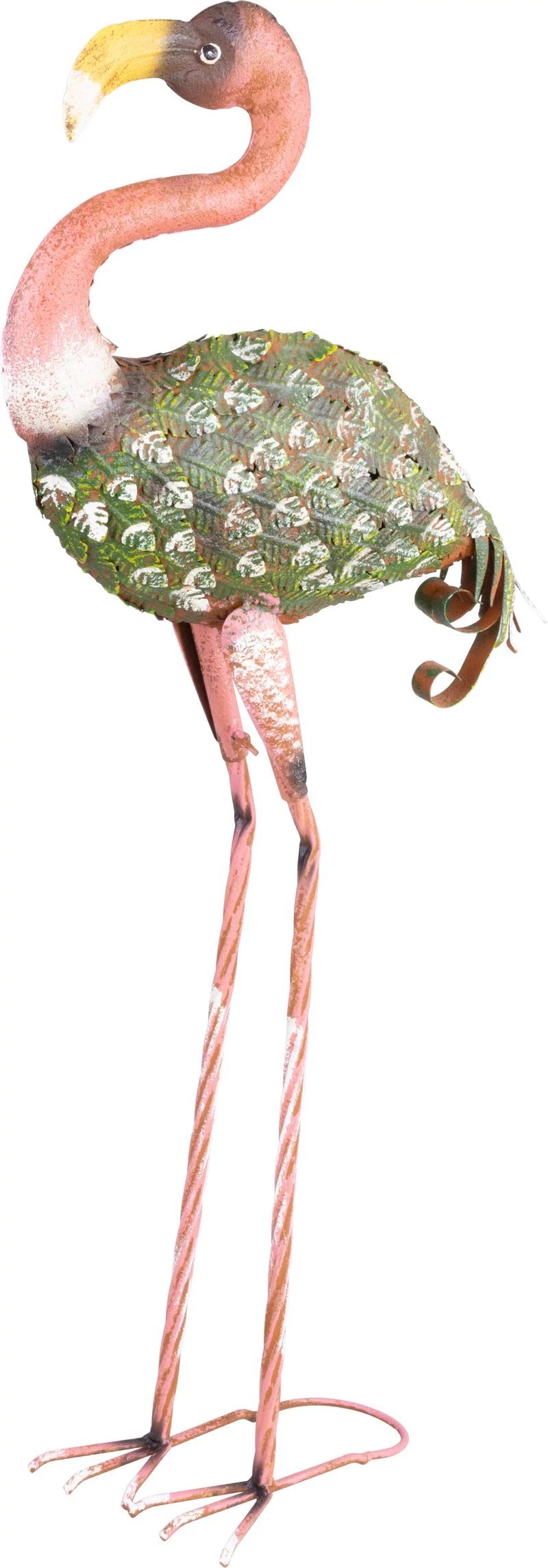 Dekoráció MagicHome Mecco, Flamingó, fém, 37x19x85 cm