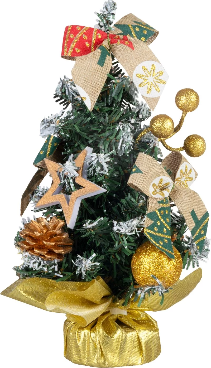 Dekoráció MagicHome Karácsony, fenyőfa, 21 cm