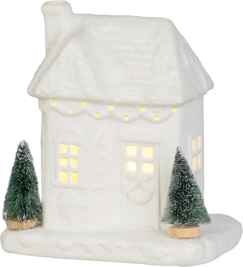 Dekoráció MagicHome Karácsony, ház, LED, 9x15x17 cm